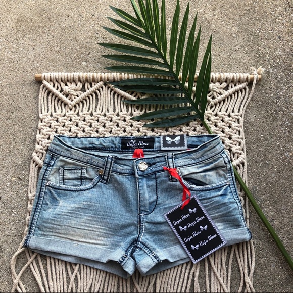 New Deja Bleu Jean Shorts Size 3 - Picture 1 of 5